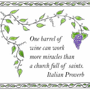 Recycled Paper Bag - "One Barrel of Wine"