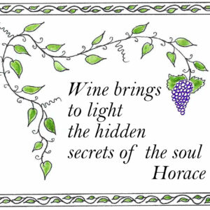 Recycled Paper Bag - "Wine Brings to Light"