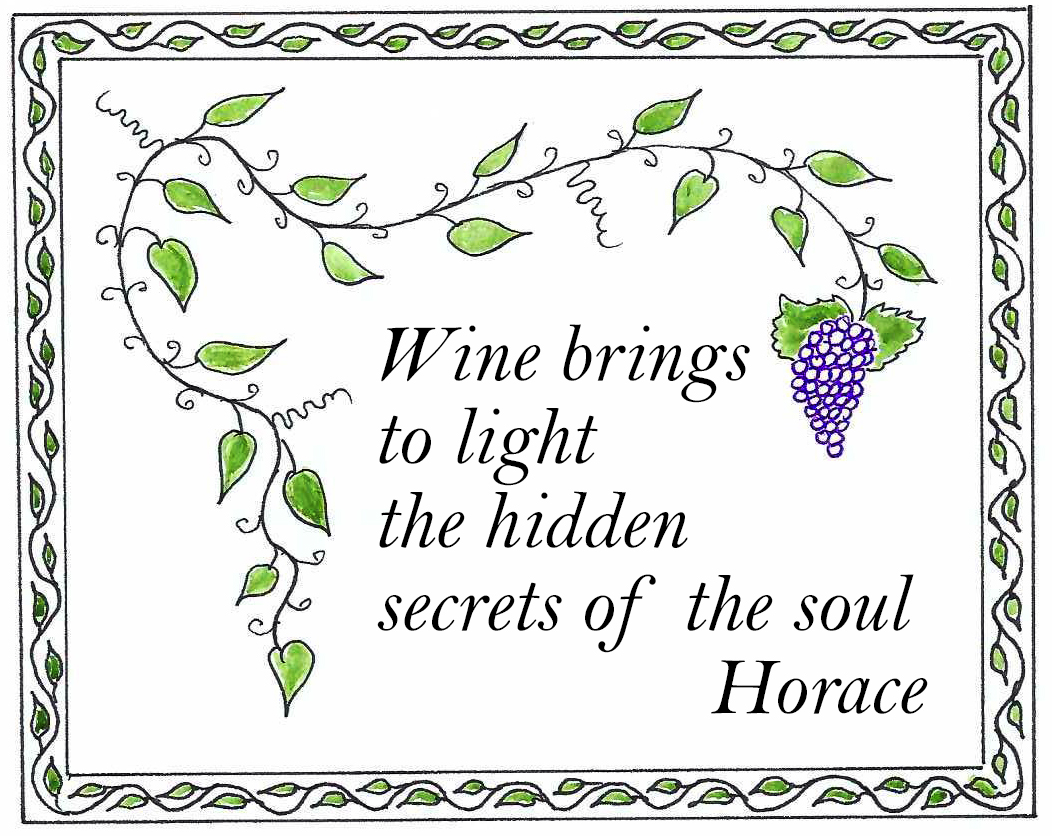 Recycled Paper Bag - "Wine Brings to Light"